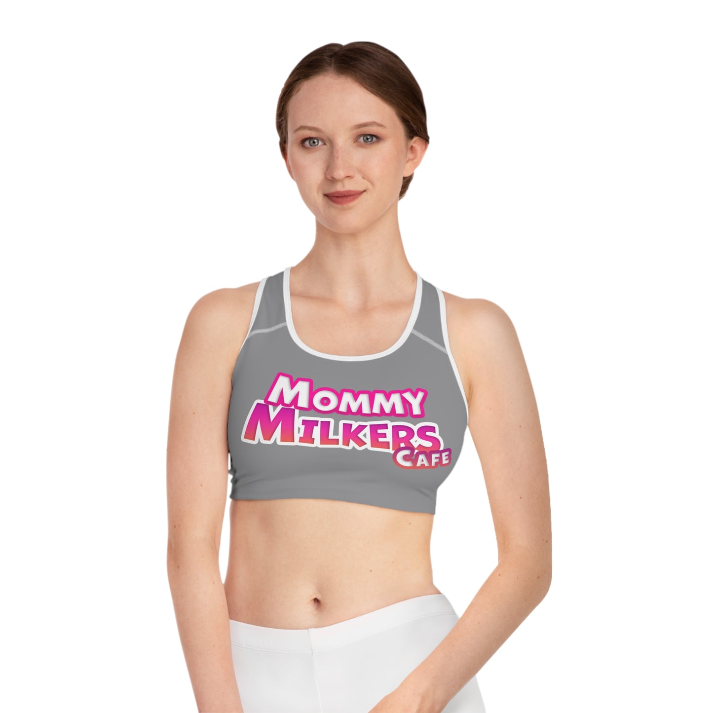 Mommy Milkers Sports Bra (AOP)