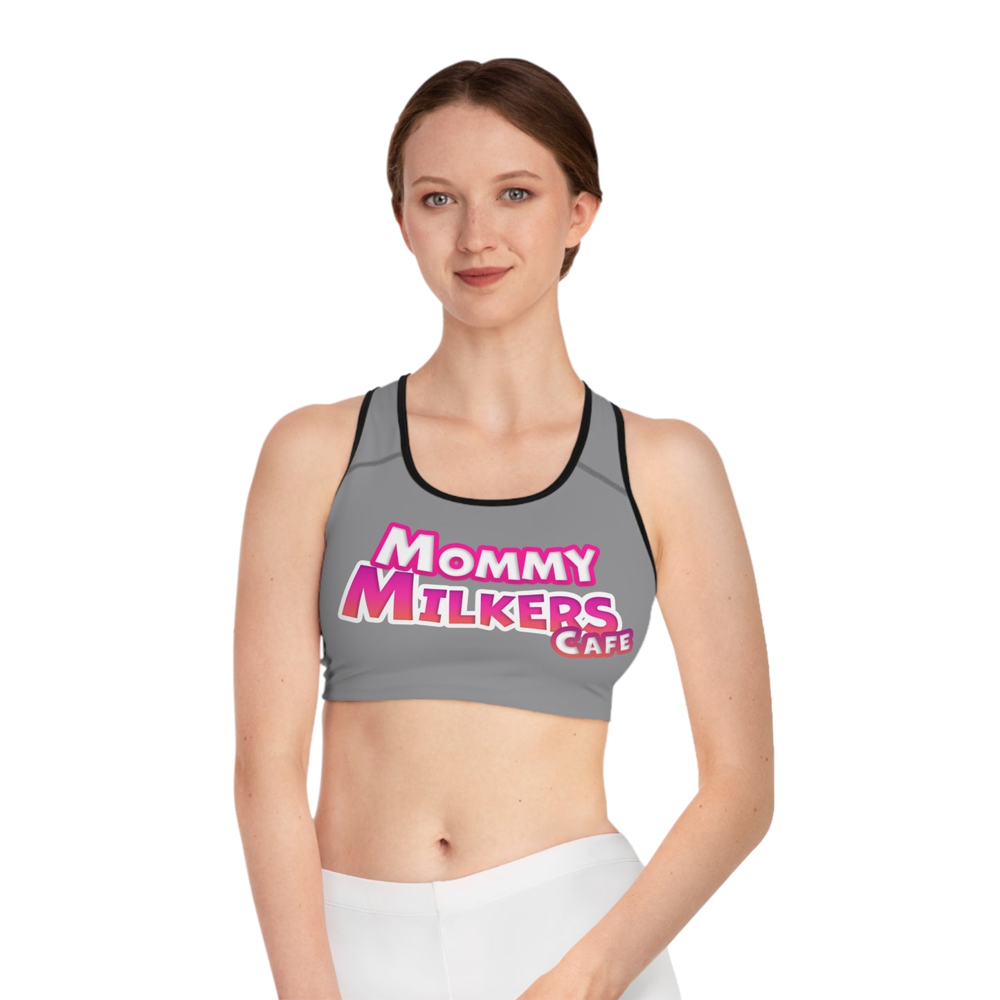 Mommy Milkers Sports Bra (AOP)